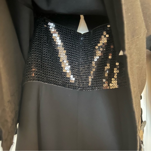 Ann Taylor Little black sequin strapless dress with coordinating sequin cardigan - Picture 6 of 7